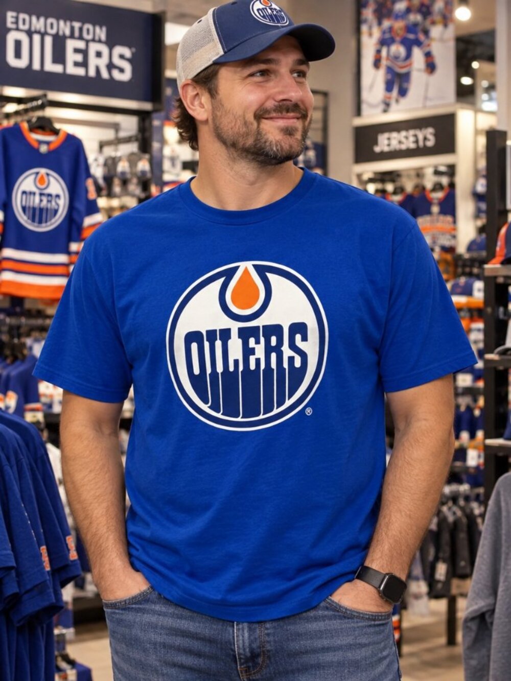 OILERS NHL MEN TEE- XL